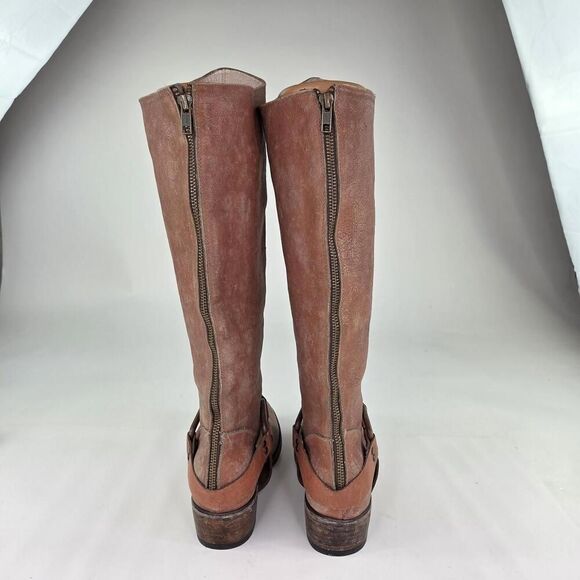 Freebird By Steven Phoenix Boots US 8 M Womens Brown Harness PHNIX Tall Leather - Picture 5 of 13